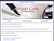 Tablet Screenshot of notarypublicoxford.com